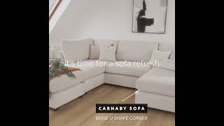 Carnaby Sofa Beige Evergreen Square Refresh [upl. by Agn868]