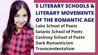 5 Literary Schools and Literary Movements of the Romantic Age  Lake Poets  Transcendentalism [upl. by Aivle336]