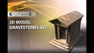 3D Model Gravestones Set Review [upl. by Bor]