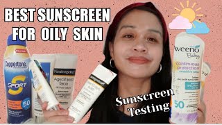 BEST SUNSCREEN FOR YOUR FACE IF YOU HAVE OILY SKIN TYPE NEUTROGENA AGE SHIELD FACE SPF 110 [upl. by Eniahs877]