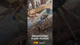 Spain feeling impacts from deadly flooding  Devastating Flash Floods in Spain flooding flashflood [upl. by Low]