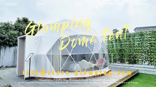 Luxury Glamping Dome Tent  Geodesic Domes for Eco Hotel [upl. by Sarina]