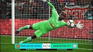 PES 2018  goalkeeper POGBA vs goalkeeper AGUERO  Penalty Shootout  Man United vs Man City [upl. by Clayberg]