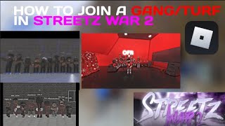 HOW TO JOIN A GANGACCESS TURF IN STREETZ WAR 2 [upl. by Peery]