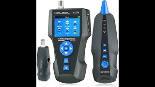 Review Network Cable Tester AT278 TDR MultiFunctional LCD Wire Tracker [upl. by Olen]