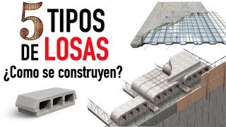 Conoce 5 distintos tipos de LOSAS  Proceso constructivo y características [upl. by Beverly]