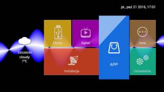 Pyramid ANDROID Opticum Satellite HD Receiver MENU PL [upl. by Rattray423]