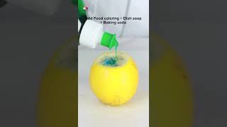 🍋 DIY Lemon Volcano  Exciting Science Experiment for Kids 💥shorts [upl. by Toffic236]