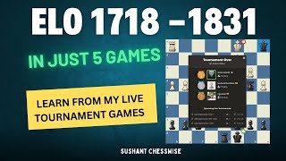 Lesson  867 Learn From My Live Tournament Games  Part  4 How To use The Gambits [upl. by Asela]