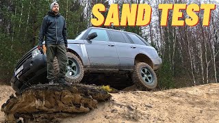 Lifted Range Rover L322 Test Drive at sand quarry with 35 inch tires [upl. by Hazel379]