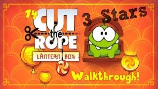 Cut The Rope  Lantern Box  Level 141 to 1425 Walkthrough 3 Stars [upl. by Ardnohsed]