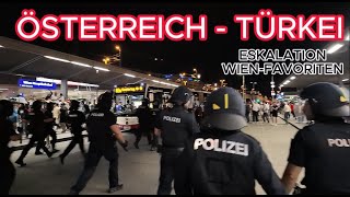 POLIZEIGROßEINSATZ nach ÖSTERREICHTÜRKEI Spiel [upl. by Ultann452]