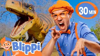 DINOSAUR SONG LOOP  Blippi Music For Children  Learning Animals  Educational Videos For Kids [upl. by Mastat]