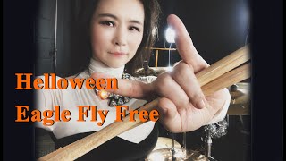 Helloween  Eagle fly free drum cover by Ami Kim 94 [upl. by Sahcnip]