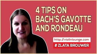 4 Tips on Bachs Gavotte and Rondeau [upl. by Lynnworth]