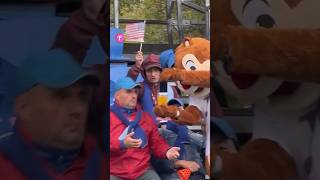 Mascot Teaches a Lesson to Rude Fan with a Beer Splash shorts [upl. by Einrae]