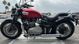 2020 Triumph Bonneville SpeedMaster 1200 Classic cruiser w LOW Miles in the Bay Area [upl. by Enelehs]