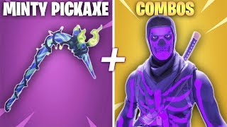 TOP 5 MINTY PICKAXE SKIN COMBOS  TOP MINTY PICKAXE CHAPTER 2 BEST SKIN COMBOS MERRY MINT AXE [upl. by Aridni]