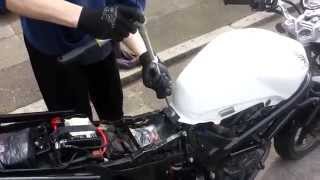 How to change Honda VTR 250 air filter [upl. by Lori]