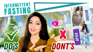 10 Dos amp Donts of Intermittent Fasting for Best Results  By Sasha Saju  Wow me  Tamil [upl. by Ahseuqal]