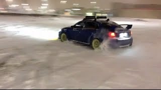 Subaru WRX amp STis Fun in the Snow [upl. by Dibbell]