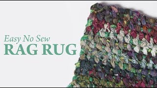 Easy No Sew Rag Rug [upl. by Okimuk]