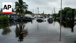 Worst rainfall that triggered floods in Florida is over as affected residents clean up [upl. by Nodlew]