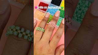 🩷Anillo en mostacillas💚 Diy anillo fácil 🙋🏻‍♀️ [upl. by Euqram]