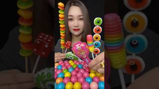 ASMR mukbang chocolate eating candy geme jelly mukbang candy shorts [upl. by Napoleon]