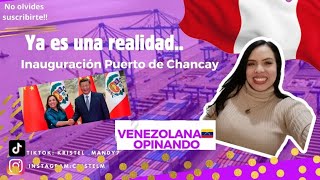 Perú para el mundo 🇵🇪puerto Chancay 2024 venezolanosenperu viralvideo venezuela peru chancay [upl. by Dis]