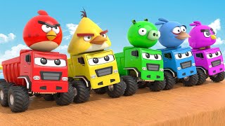 Johny Johny Yes Papa ABC Song  Excavator Fire Truck Police Car  Nursery Rhymes amp Kids Songs [upl. by Johnstone]