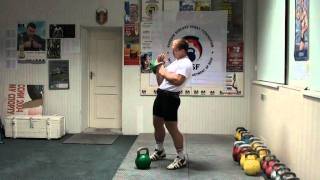 Jerk part 6  High Position  RGSI Kettlebell workout [upl. by Lenuahs]