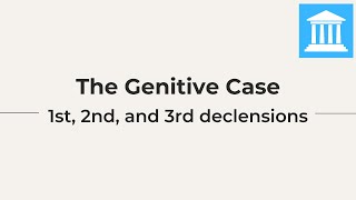 The Genitive Case in Latin [upl. by Eittap]