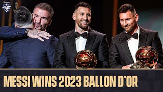 LIONEL MESSI WINS HIS 8TH BALLON D’OR 🐐  CBS Sports Golazo [upl. by Philbert]