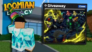 INSANE GAMMA GIVEAWAY in Roblox Loomian Legacy [upl. by Yelnikcm]