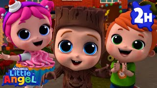 Halloween Costume Party 👻🥸🎃 Little Angel Fun Cartoons  Moonbug Kids Cartoon Adventure [upl. by Leblanc]