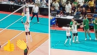 Julia Coronel  CRUCIAL 5th SET   DLSU vs NU R1 86 [upl. by Leonora330]