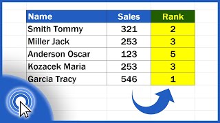 How to Calculate a Rank in Excel Descending  Ascending [upl. by Htrowslle]