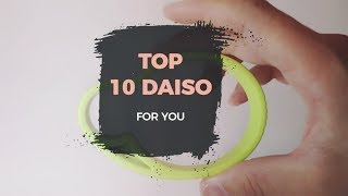 TOP 10 THINGS TO BUY AT JAPANESE DOLLAR STORE  DAISO l JAPAN SHOPPING GUIDE [upl. by Anerual]