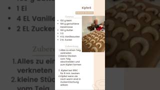 Ein schnelles Rezept für Kipferl 👩🏼‍🍳  christmas weihnachtsbäckerei bakinghamster [upl. by Repsac]