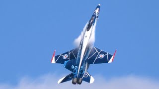 RCAF CF18 demo amp heritage flight  Quinte International Airshow 2024 [upl. by Chris]