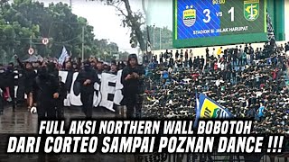 FULL AKSI NORTHERN WALL BOBOTOH PERSIB ‼️DARI MULAI CORTEO SAMPAI POZNAN DANCE🔥💙 [upl. by Doubler485]