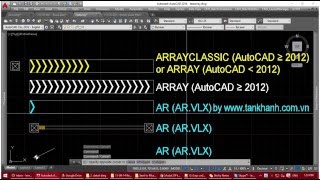 New ARRAY command in AutoCAD [upl. by Ydnyl305]