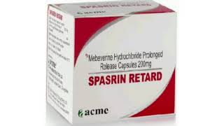 SPASRIN RETARD Capsule Mebeverine Hydrochloride Prolonged Release Capsules 200mg [upl. by Muire]