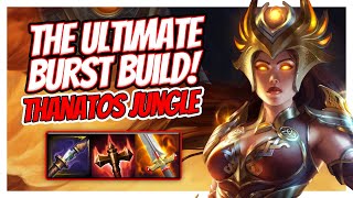 FULL POWER ONE SHOT THANATOS BUILD  Smite Season 9 Thanatos jungle ranked [upl. by Behn361]