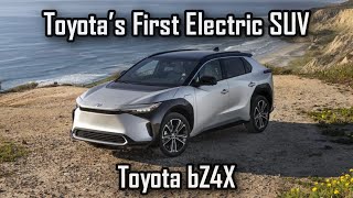 Toyota bZ4X  Toyotas First All Electric Vehicle  Toyotas 1st Electric SUV BZ4X [upl. by Eppie118]