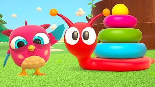 Full episodes of baby cartoons for kids Learn colors for kids amp Hop Hop the owl Baby videos [upl. by Andaira]