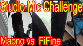 FiFine T669 Studio Mic vs Maono AUA04 Cardioid Condenser Mic [upl. by Sev]