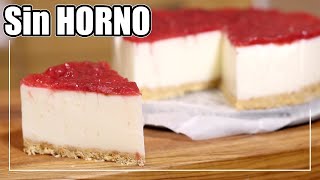 TARTA de QUESO Sin HORNO y Sin Gelatina  Receta fácil [upl. by Akihsar]