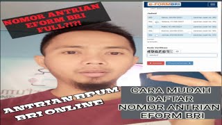 Pencairan BPUM UMKM Tahap 3  Nomor Antrian eForm BRI Full  Gak Usah Panik [upl. by Assyle]